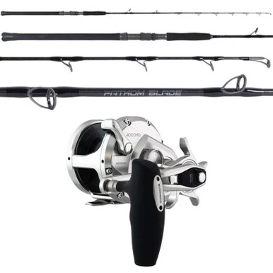 Shimano Ocea Jigger OCEAJG4000 / OTI Fathom Blade OTI-FB510300A Conventional Jigging Combo
