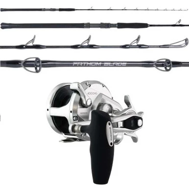 Shimano Ocea Jigger OCEAJG4000 / OTI Fathom Blade OTI-FB510300C Conventional Jigging Combo