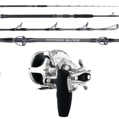 Shimano Ocea Jigger OCEAJG4000HG / OTI Fathom Blade OTI-FB510300C Conventional Jigging Combo