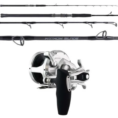 Shimano Ocea Jigger OCEAJG4000 / OTI Fathom Blade OTI-FB58400A Conventional Jigging Combo