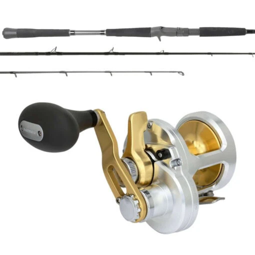 Shimano Talica TAC10 Lever Drag / OTI-PBI701HFA Pitch Black Inshore Combo