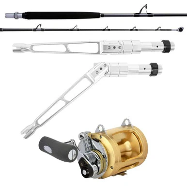 Shimano Terez TZBWHS57HA / Tiagra TI50WLRSA BW High Speed Trolling Standup Combo - WT2L-S