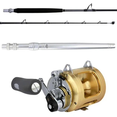 Shimano Terez TZBWHS68HA / Tiagra TI50A BW High Speed Trolling Standup Combo - UB2-SLV