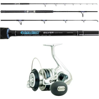 Shimano Saragosa SRG5000SWAXG / TackleDirect TDSBS701MH Silver Hook Boat Combo